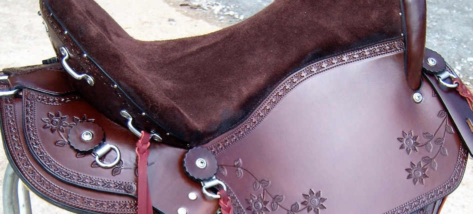 Double Diamond Platinum Barrel Saddles – Custom Leather Superstore